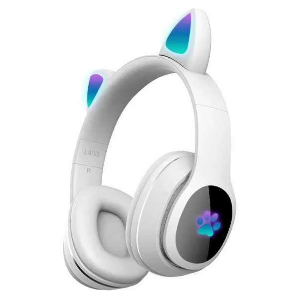 Zore L400 Kedi Kulak Üstü Bluetooth Kulaklık Mavi - Görsel 5