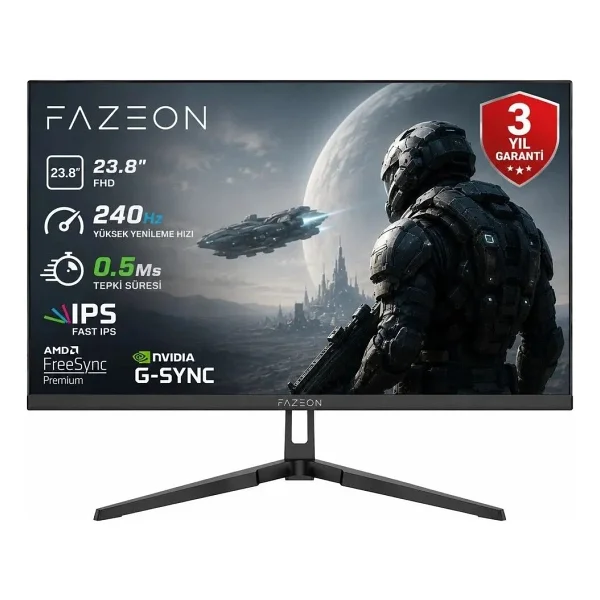 Fazeon X24f241s 23.8" 0.5 Ms Full HD Ips 240 Hz Oyuncu Monitörü - Görsel 8