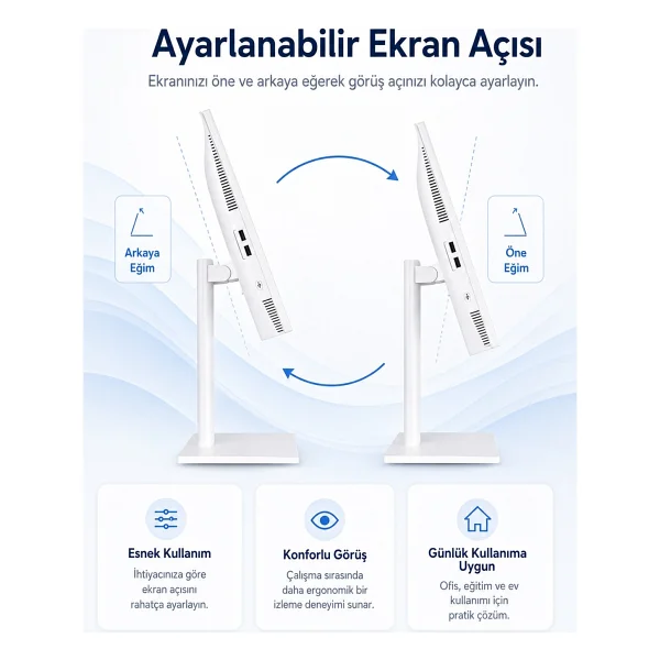 Xaser Xs015 İ5 3470 8gb RAM 512gb SSD 23.8" Webcam + Wi-Fi All In One Bilgisayar - Görsel 6