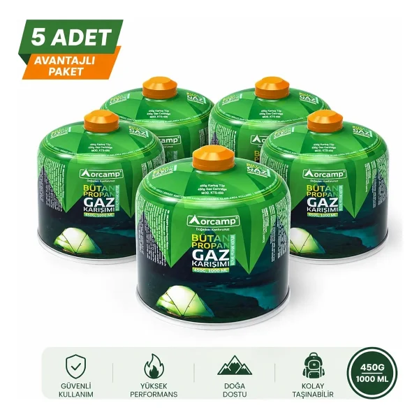 Orcamp Kts 450 Gr 5 Adet Gaz Kartuşu - Görsel 6
