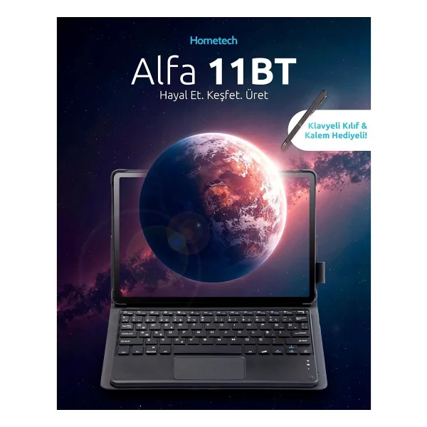 Hometech Alfa 11bt 128 GB 10.95" Tablet - Görsel 6