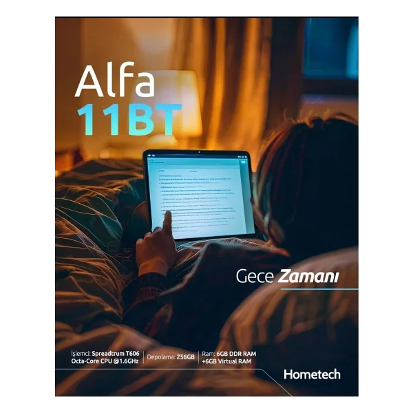 Hometech Alfa 11bt 128 GB 10.95" Tablet - Görsel 7