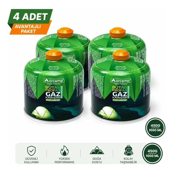 Orcamp Kts 450 Gr 4 Adet Gaz Kartuşu - Görsel 7