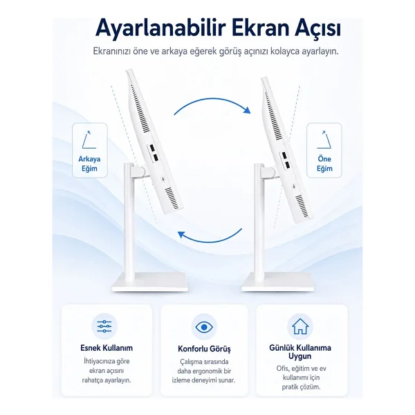 Xaser Xs120 İ7 2600 16gb RAM 256gb SSD 23.8" Webcam + Wi-Fi+ BT All In One Bilgisayar - Görsel 7