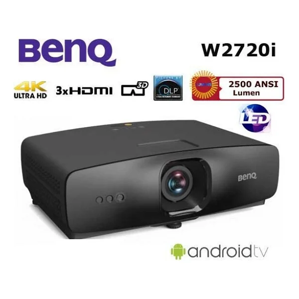 BenQ W2720i 2500 Lümen LED 4K Projeksiyon Cihazı - Görsel 6