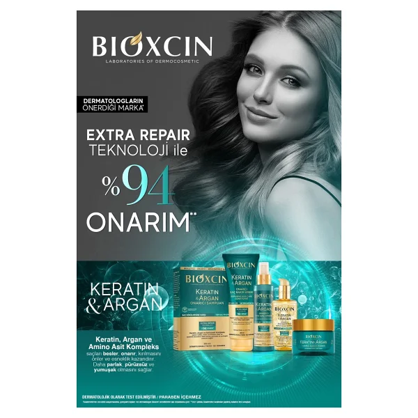 Bioxcin Keratin & Argan Onarıcı 250 Ml Saç Kremi - Görsel 5