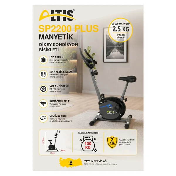 Altis SP2200 Plus Dikey Kondisyon Bisikleti - Görsel 2