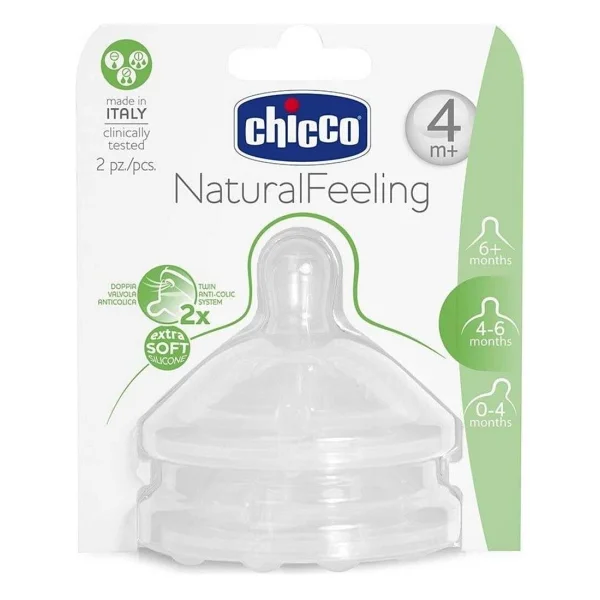 Chicco Natural Feeling Orta Akış 2 Ay+ Biberon Emziği - Görsel 6