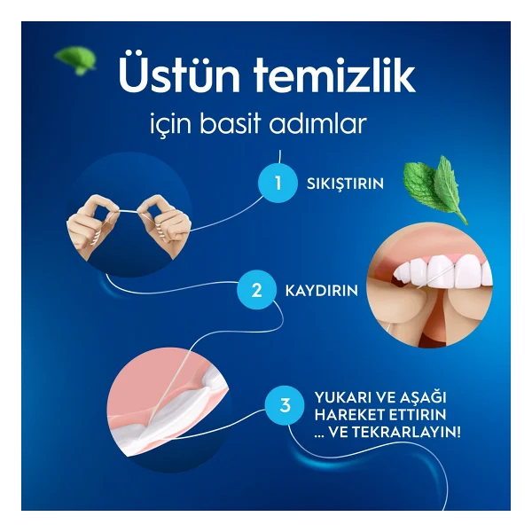 Oral-B Satin Tape Nane Aromalı 50 M Diş İpi - Görsel 4