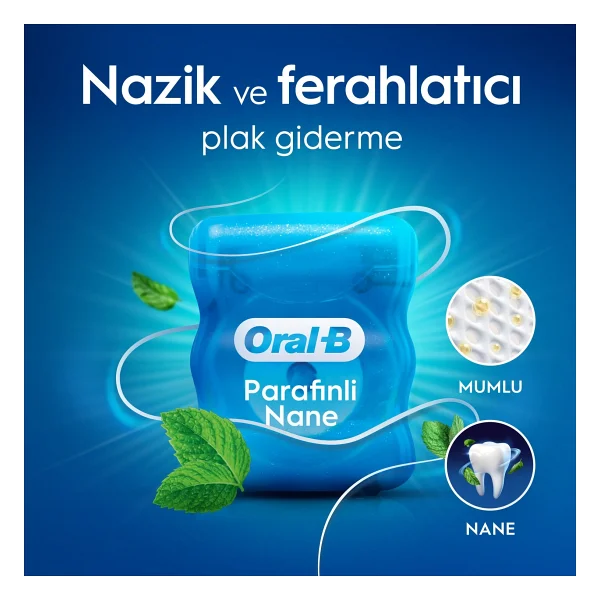 Oral-B Satin Tape Nane Aromalı 50 M Diş İpi - Görsel 2