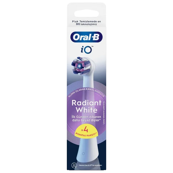 Oral-B İo Radiant White 4'lü Diş Fırçası Başlığı - Görsel 2