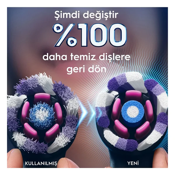 Oral-B İo Radiant White 4'lü Diş Fırçası Başlığı - Görsel 5