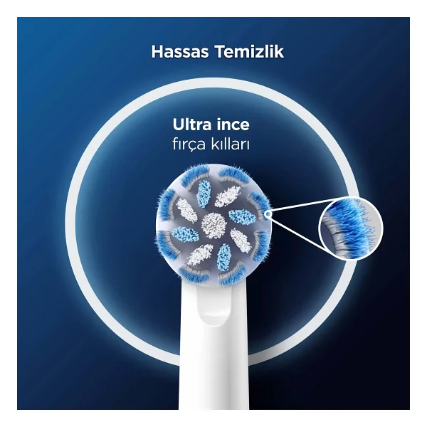 Oral-B Pro Sensitive Clean 6'lı Diş Fırçası Başlığı - Görsel 4