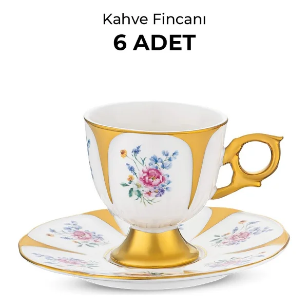Emsan Bloom 6 Kişilik Kahve Fincan Takımı - Görsel 6