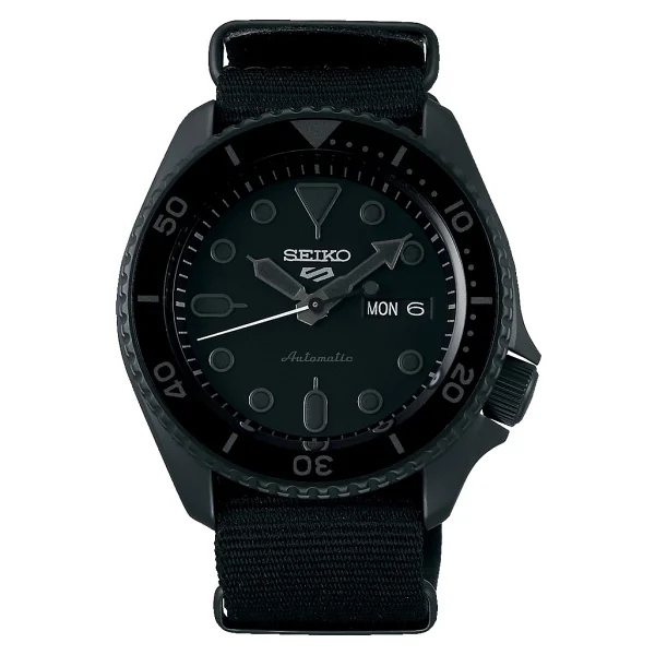 Seiko 5 Sports Skx Srpd79k Kumaş Kordon Siyah Erkek Kol Saati - Görsel 6