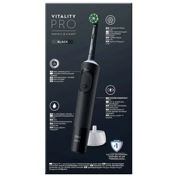 Oral-B Vitality Pro D103 Siyah Şarjlı Diş Fırçası - Görsel 10