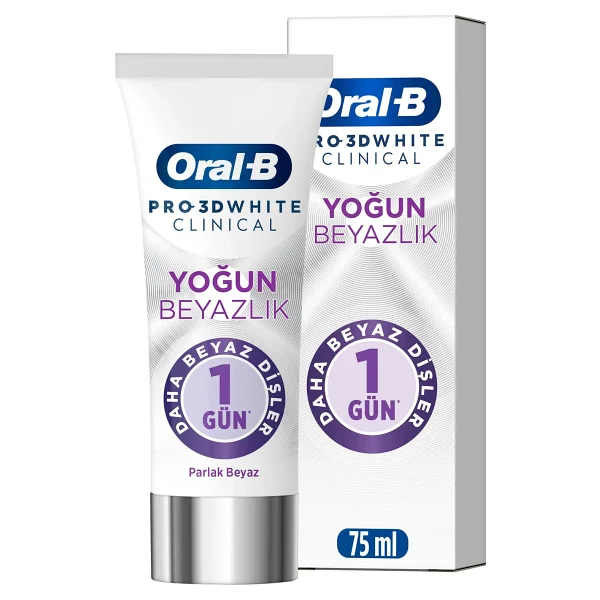 Oral-B Pro 3d White Clinical Yoğun Beyazlık Parlak Mükemmellik 75 Ml Diş Macunu - Görsel 2