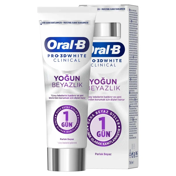 Oral-B Pro 3d White Clinical Yoğun Beyazlık Parlak Mükemmellik 75 Ml Diş Macunu - Görsel 2