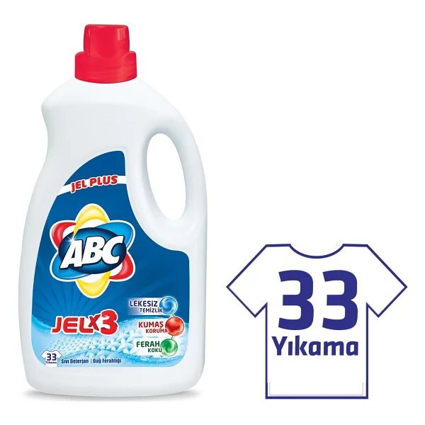 ABC Jel Plus Sıvı Çamaşır Deterjanı 33 Yıkama 2.145 lt - Görsel 2