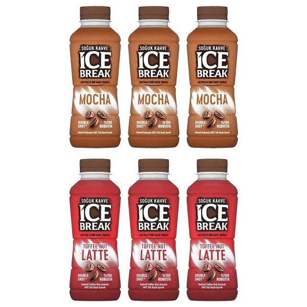 Ice Break Soğuk Kahve 375 Ml Mocha Ve Toffee Nut 6 Li Karma Paket - Görsel 4