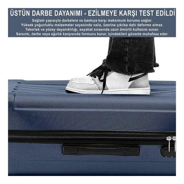 Anthony Jackson Ultra Hafif Abs Valiz Trıon Kabin Boy - Görsel 3