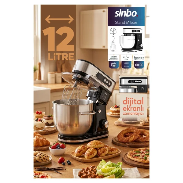 Sinbo SMX-2779 2000 W 12 lt Mutfak Şefi - Görsel 7