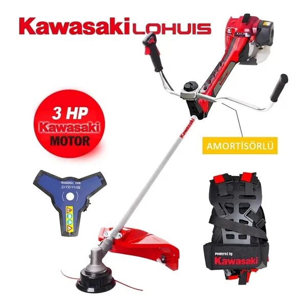 Kawasaki Lohuis Tj53e Cg522 U Yan Tip 3,0 Hp Benzinli Motorlu Tırpan - Görsel 5