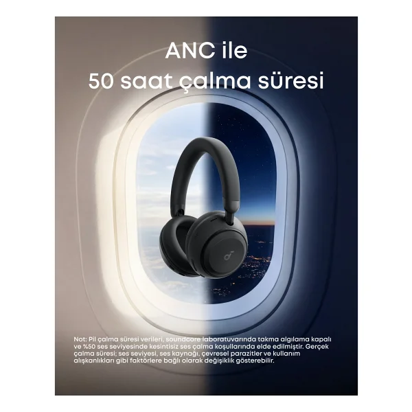 Anker Soundcore Space 2 ANC Siyah Kulak Üstü Bluetooth Kulaklık - Görsel 3