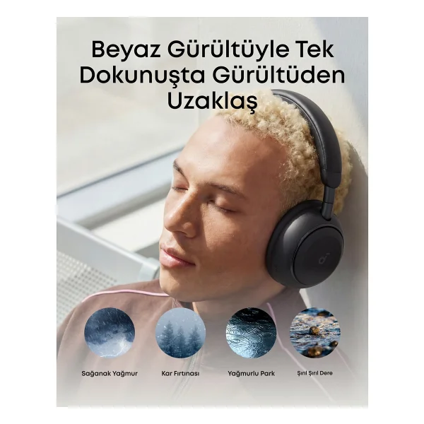 Anker Soundcore Space 2 ANC Siyah Kulak Üstü Bluetooth Kulaklık - Görsel 5