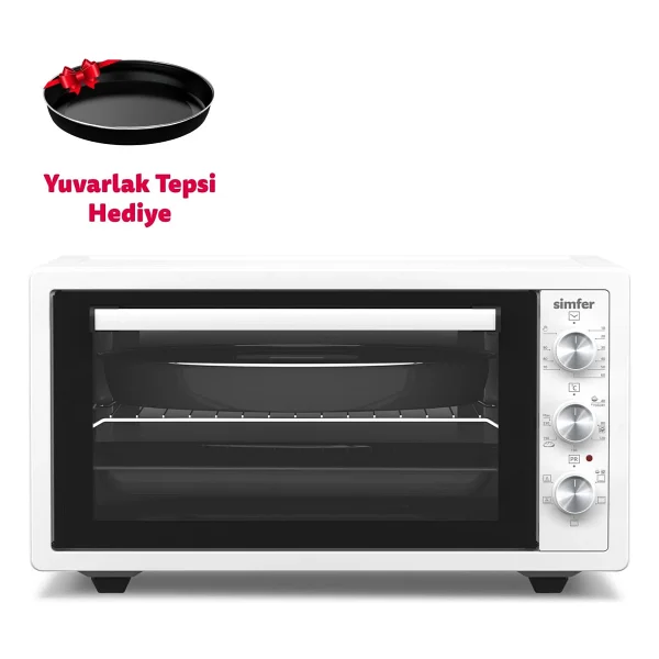 Simfer 4502 45 Lt Beyaz Midi Fırın - Görsel 4