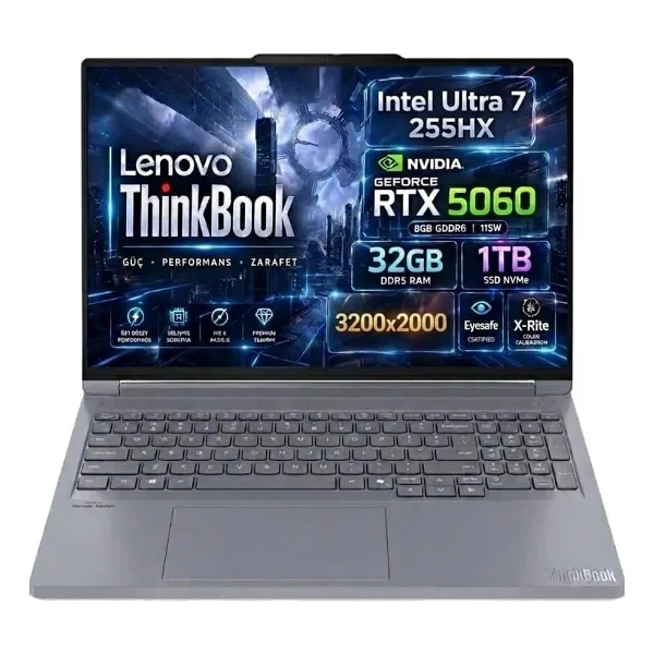 Lenovo Thinkbook 16p G6 Iax 21r0001gtx Ultra 7 255hx 32 GB 1 TB SSD Rtx5060 16" Notebook - Görsel 7
