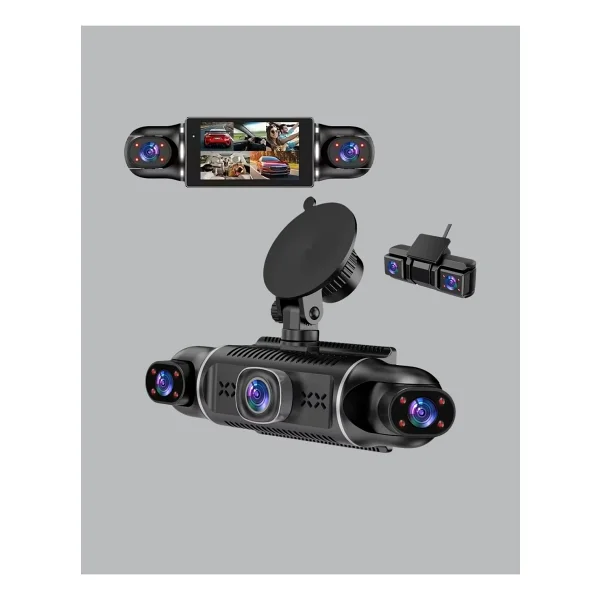 4 Kameralı Araç İçi Kamera 1080p GPS Takip Wi-Fi Gece Görüşlü - Görsel 9