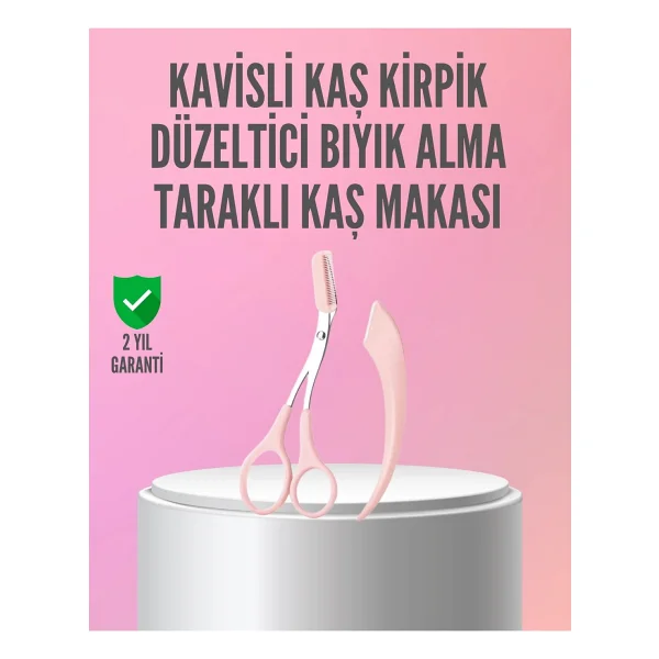 Kaş Ve Kirpik Şekillendirme Için Yüz Bakım Makası - Görsel 3
