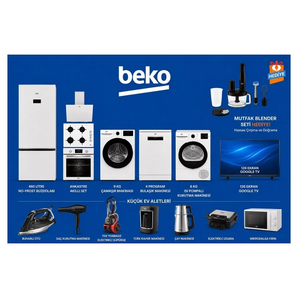Beko A'dan Z'ye Bir Evin Tüm Ihtiyacı Beyaz Eşya Mega Düğün,Çeyiz Paketi Yok Yok! - Renk - Görsel 6