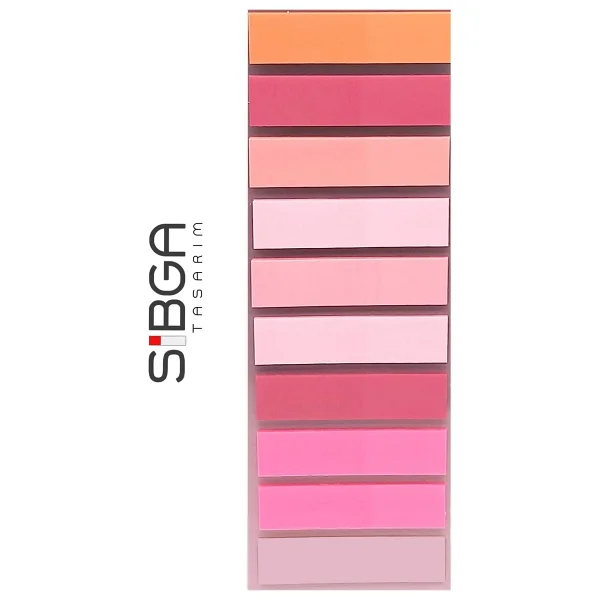 Şeffaf Renkli Postit Post-İt Post It. Kitap Ayracı Ayraç Postit Sticker Not Kağıdı 200 Yaprak - Görsel 2