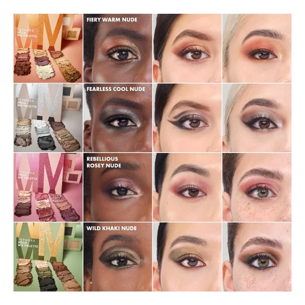 Sephora Collection Mega Mix Rebellious Rosey Nude Far Paleti - Görsel 2