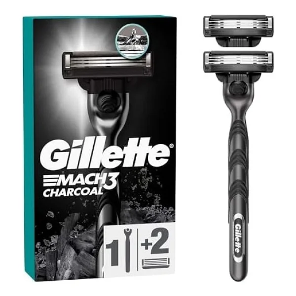 Gillette Mach3 Charcoal 2 Başlıklı Tıraş Bıçağı - Görsel 4