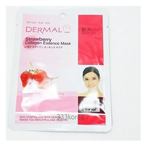 Dermal Çilek Özlü Kolajen Maskesi 23 Gr - Görsel 5