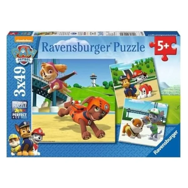 Ravensburger Paw Patrol 3x49 Parça Puzzle 092390 - Görsel 3
