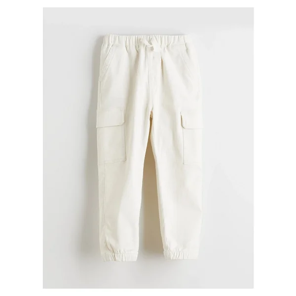 Lc Waikiki Yeni Sezon Beli Lastikli Erkek Çocuk Kargo Pantolon - Bej - 1 - 2 Yaş - Görsel 4