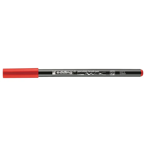 Edding E-4200 Porselen Kalemi Kırmızı - Görsel 7