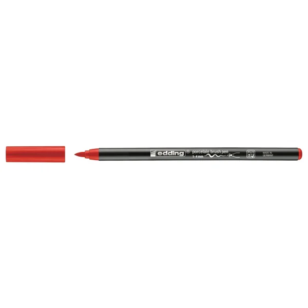 Edding E-4200 Porselen Kalemi Kırmızı - Görsel 8