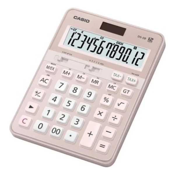 Casio Ds-2b-Pk Masaüstü Pembe Hesap Makinesi - Görsel 4