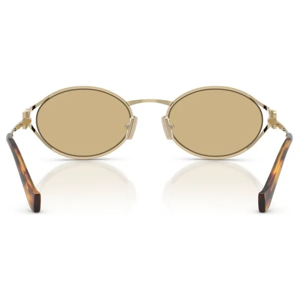 Miu Miu Logo 52ys Zvn10r Gold-Yellow Kadın Güneş Gözlüğü - Görsel 4