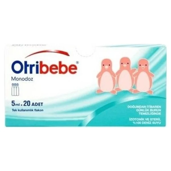 Otribebe Monodoz 5 Ml 20 Flakon İzotonik Steril Deniz Suyu Bebekler İçin Hassas Temizlik - Görsel 3