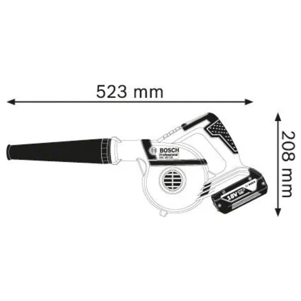 Bosch Gbl 18v-120 Tek Akülü 3 Ah Üfleme Makinesi - Görsel 4