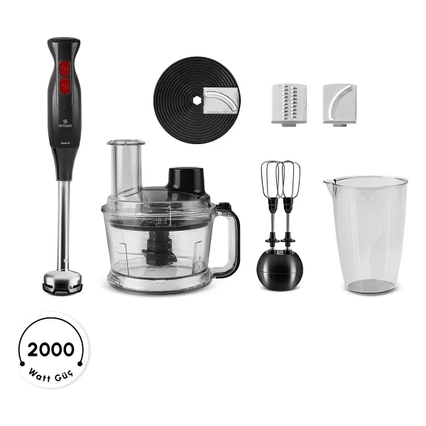 Emsan Pro Multimax 6in1 Iconic Beige 2000 W Mutfak Robotu - Görsel 9