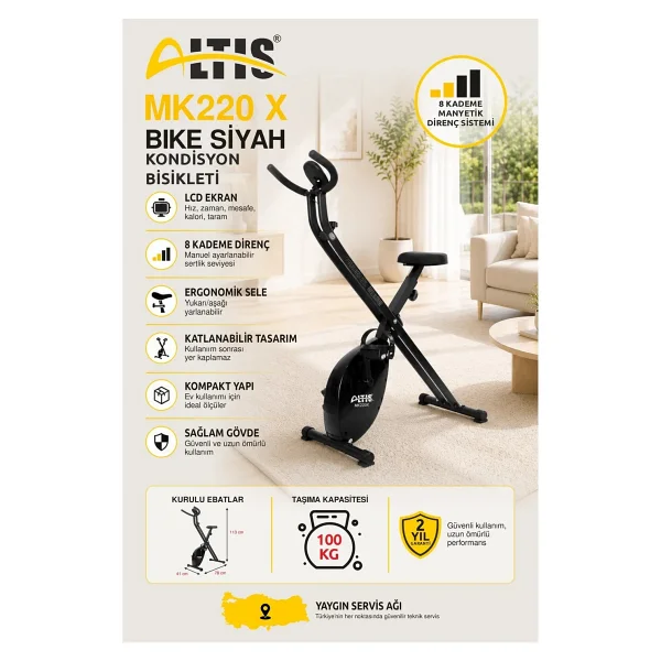 Altis MK-220 X Dikey Spin Bike - Görsel 2
