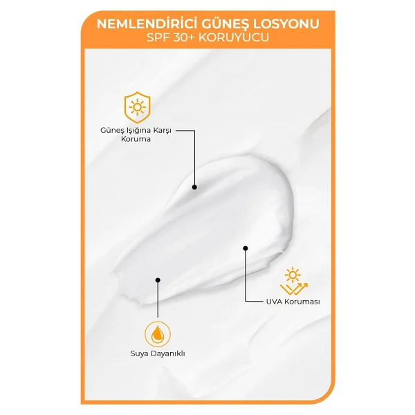 Bebak Spf 30+ Güneş Koruyucu Ve Nemlendirici Etkili, Uva/ Uvb Korumalı Güneş Losyonu 200 Ml - Görsel 2