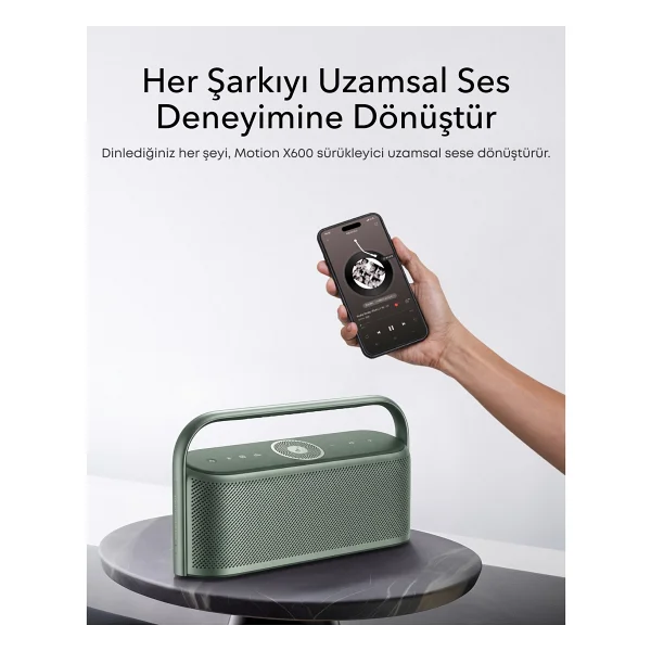 Anker Soundcore Motion X600 Yeşil Bluetooth Hoparlör - Görsel 6